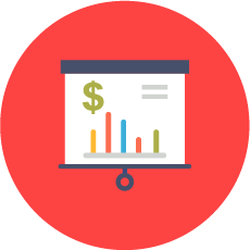 Tax preparation - Chart icon
